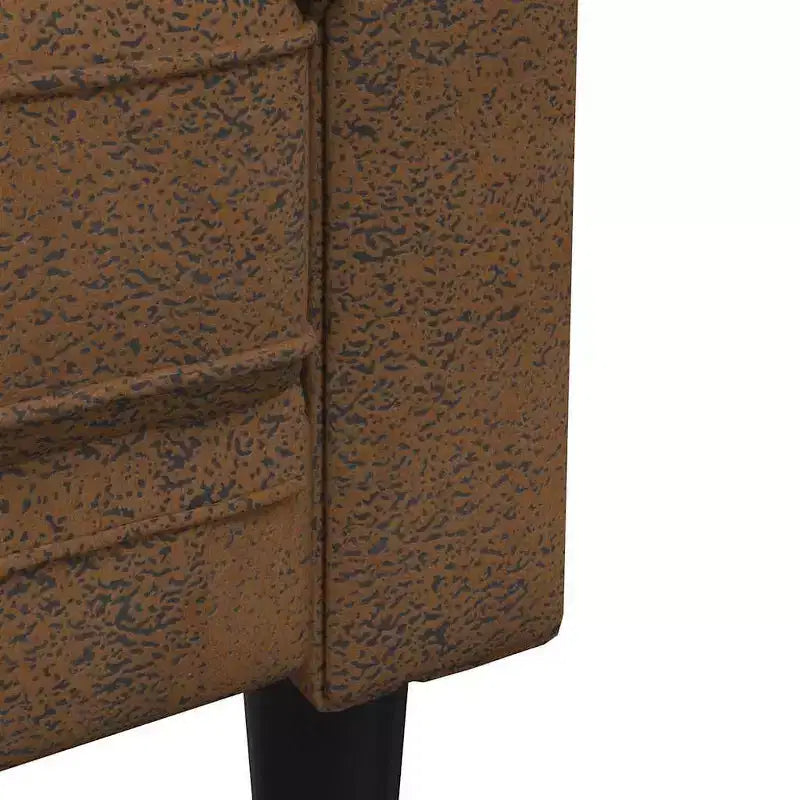 vidaXL Chesterfield Sofa Chair Upholstered Settee Living Room Furniture Fabric - Brown Sofa