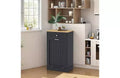 COZONY Wood Trash & Recycling Cabinet with Hideaway Drawer Pet-Proof Freestanding Kitchen Bin Holder, Space-Saving Design
