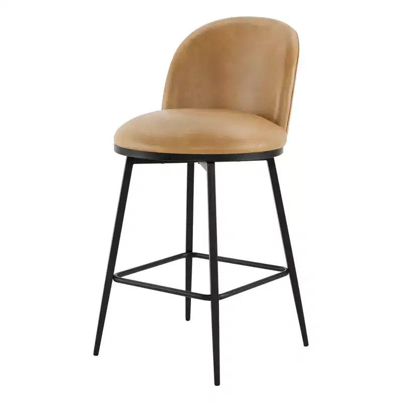 Spruce&Spring 26 in Swivel Counter Bar Stool with Metal Frame