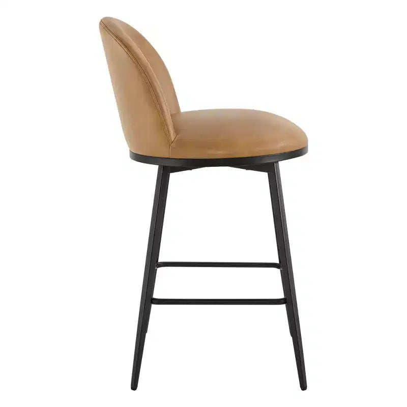 Spruce&Spring 26 in Swivel Counter Bar Stool with Metal Frame