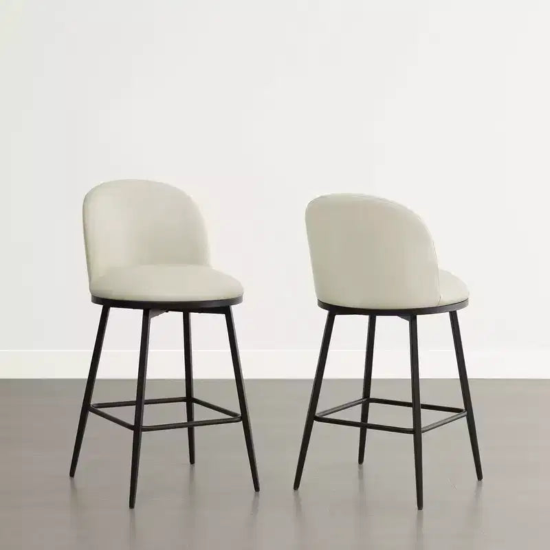 Spruce&Spring 26 in Swivel Counter Bar Stool with Metal Frame