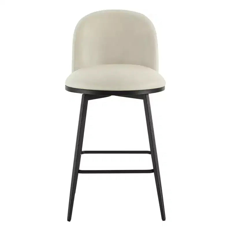 Spruce&Spring 26 in Swivel Counter Bar Stool with Metal Frame