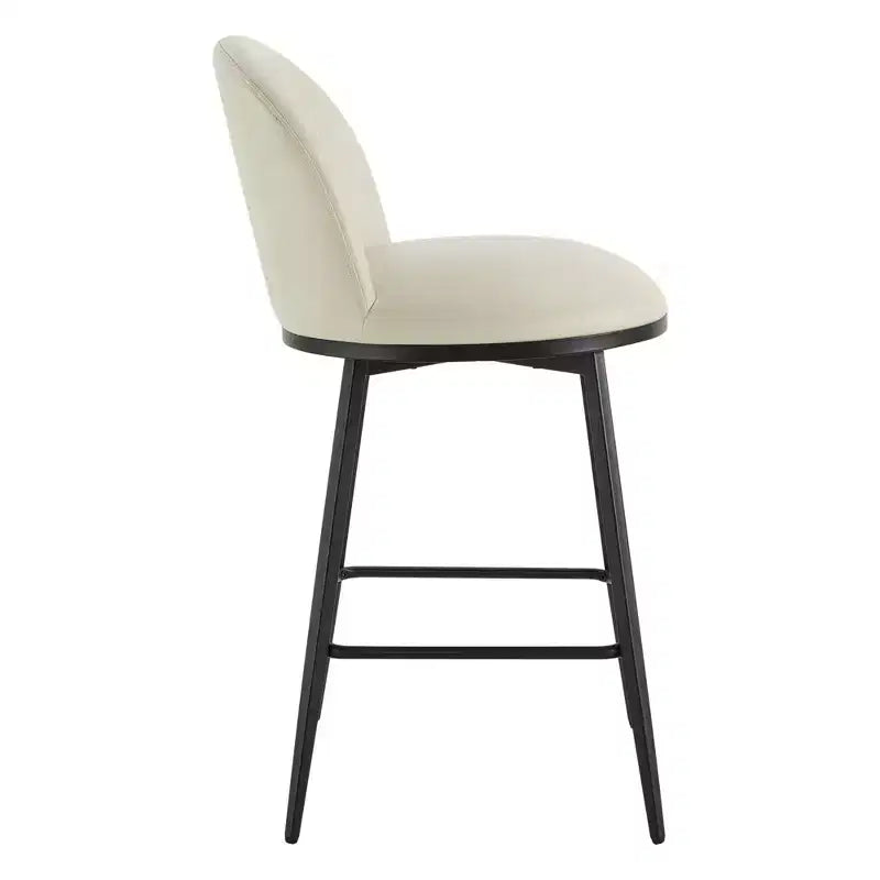 Spruce&Spring 26 in Swivel Counter Bar Stool with Metal Frame