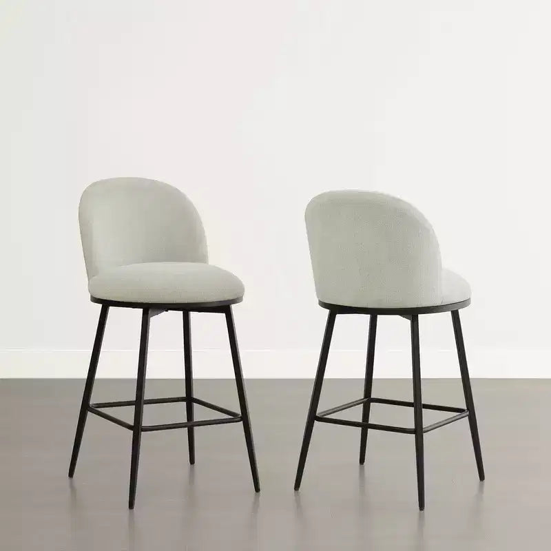 Spruce&Spring 26 in Swivel Counter Bar Stool with Metal Frame
