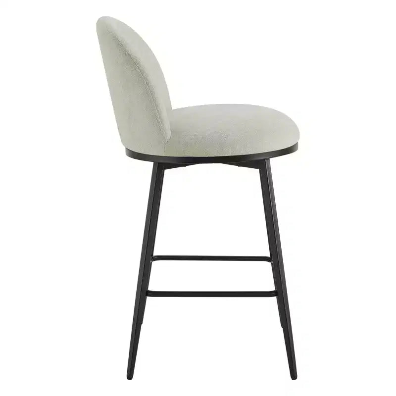Spruce&Spring 26 in Swivel Counter Bar Stool with Metal Frame