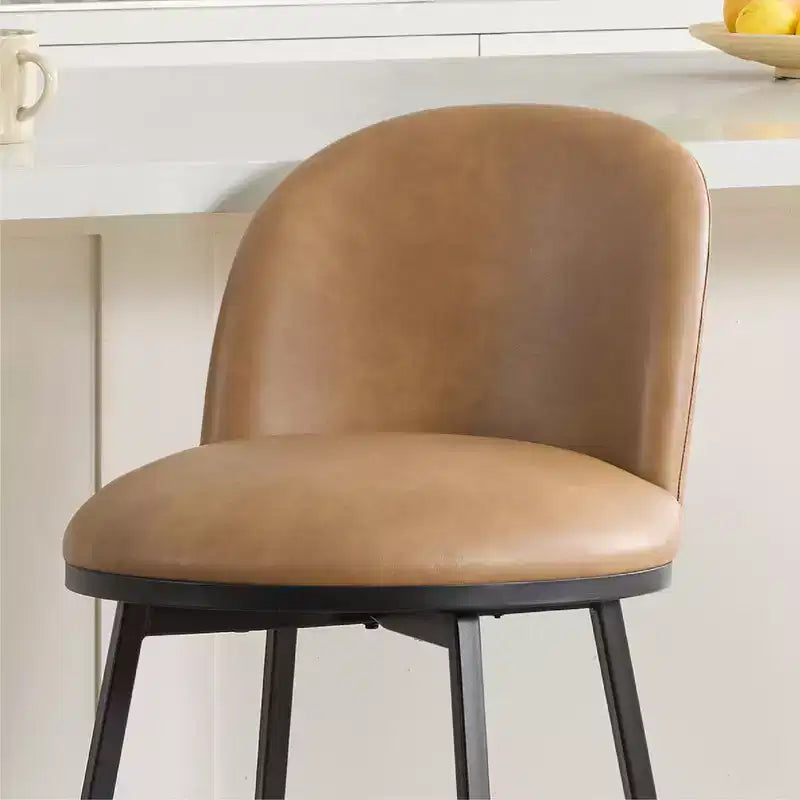 Spruce&Spring 26 in Swivel Counter Bar Stool with Metal Frame