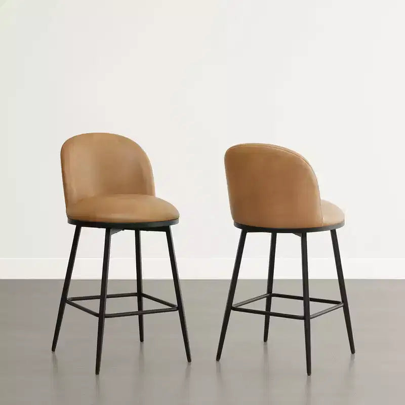 Spruce&Spring 26 in Swivel Counter Bar Stool with Metal Frame