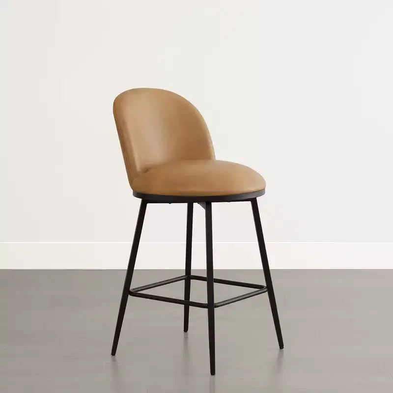 Spruce&Spring 26 in Swivel Counter Bar Stool with Metal Frame
