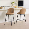 Spruce&Spring 26 in Swivel Counter Bar Stool with Metal Frame