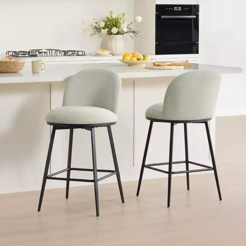 Spruce&Spring 26 in Swivel Counter Bar Stool with Metal Frame