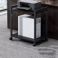 Computer Tower StandLarge Printer StandMetal Holder Cart Under Desk with 360 Rotating Wheels, Mobile Printer Table for Home and Office